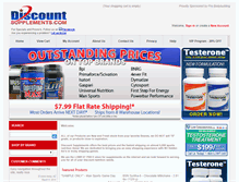 Tablet Screenshot of discountsupplements.com